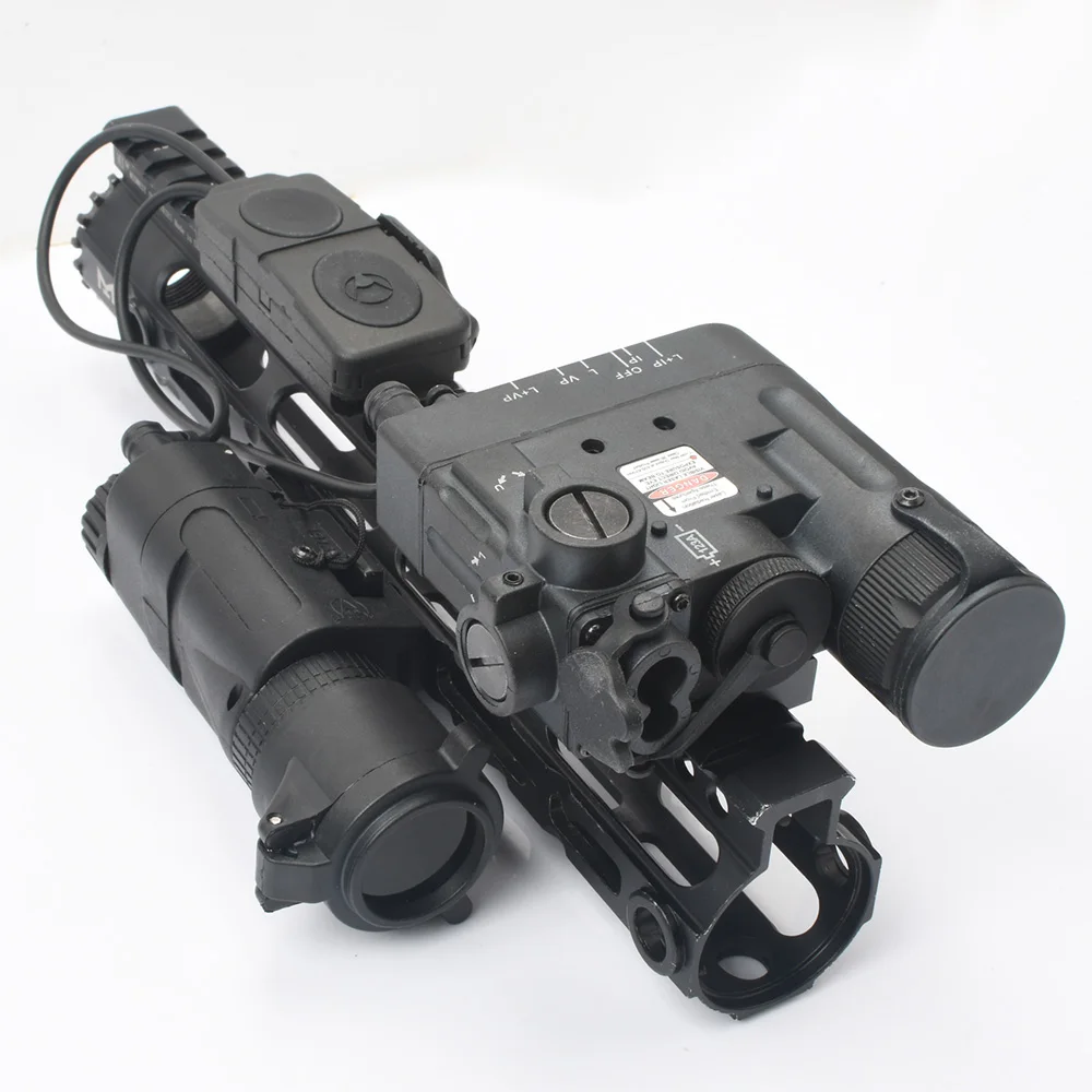 WADSN Тактический Скаут светильник DBAL D2 Red dot/ИК лазерной Белый светодиодный PEQ