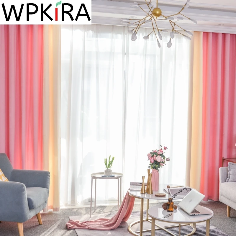 Modern Pink Beige Splice Blackout Curtain For Girls Bedroom Living room Cotton Linen Cashmere Blend Window Drapes Custom AD852E
Modern Pink Beige Splice Blackout Curtain For Girls Bedroom Living room Cotton Linen Cashmere Blend Window Drapes Custom AD852E