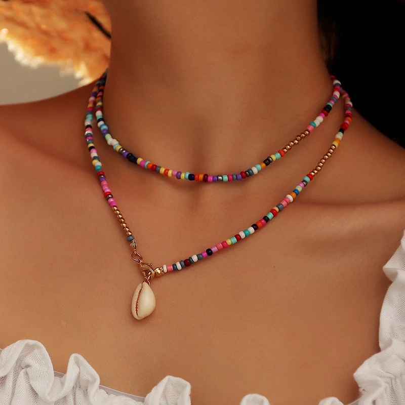 Bohemian Bead Choker Necklace Handmade Colourful Seed Beads Choker Neck Chain Boho Necklace Jewellery for Women and Girls
Bohemian Bead Choker Necklace Handmade Colourful Seed Beads Choker Neck Chain Boho Necklace Jewellery for Women and Girls