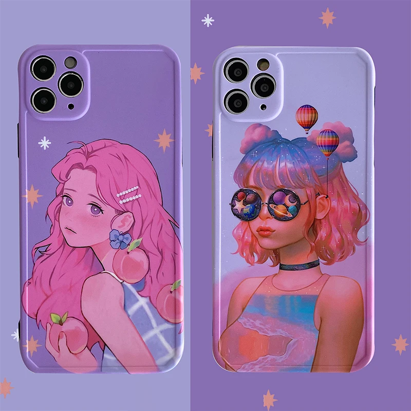 INS pink Japanese Anime illustration Girl Phone Case For iPhone 11 Pro Max Xr Xs Max X 7 8 Plus SE2020 Cases Soft Silicone Cover
INS pink Japanese Anime illustration Girl Phone Case For iPhone 11 Pro Max Xr Xs Max X 7 8 Plus SE2020 Cases Soft Silicone Cover