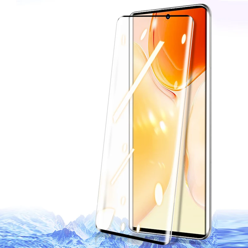 3D изогнутое закаленное стекло с полным покрытием для Vivo S12 Pro полноэкранная
