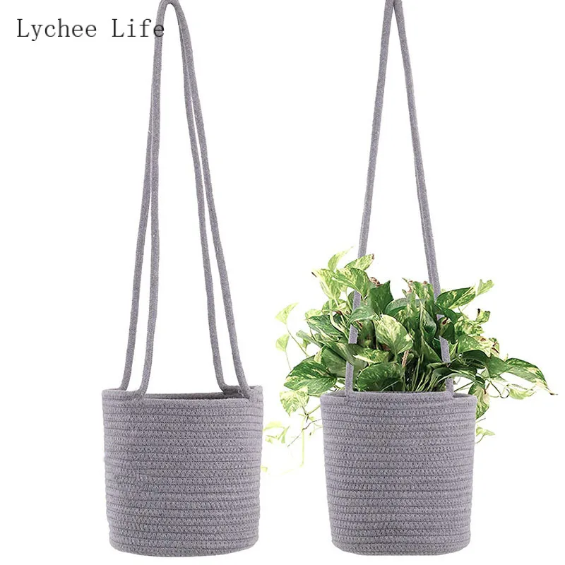 Lychee Life Handmade Woven Hanging Plant Flower Pots Planter Wall Decoration Home Garden Hanging Planter Basket
Lychee Life Handmade Woven Hanging Plant Flower Pots Planter Wall Decoration Home Garden Hanging Planter Basket