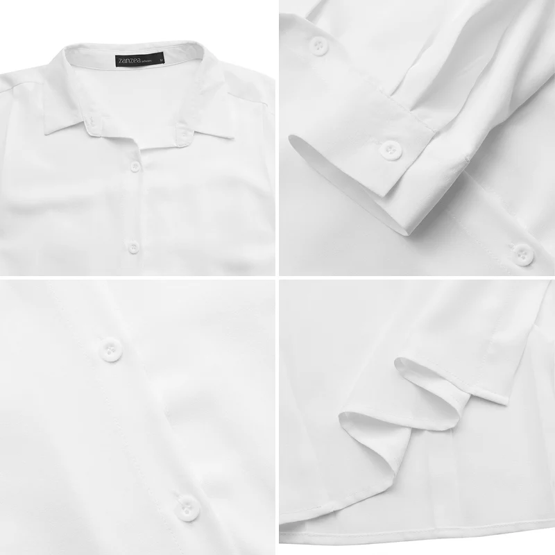Female Pleated Long Sleeve Shirt Casual Office Lady Button Up Top Womens 2021 Spring Blouse ZANZEA Fashion Solid Blusa Plus Size
Female Pleated Long Sleeve Shirt Casual Office Lady Button Up Top Womens 2021 Spring Blouse ZANZEA Fashion Solid Blusa Plus Size