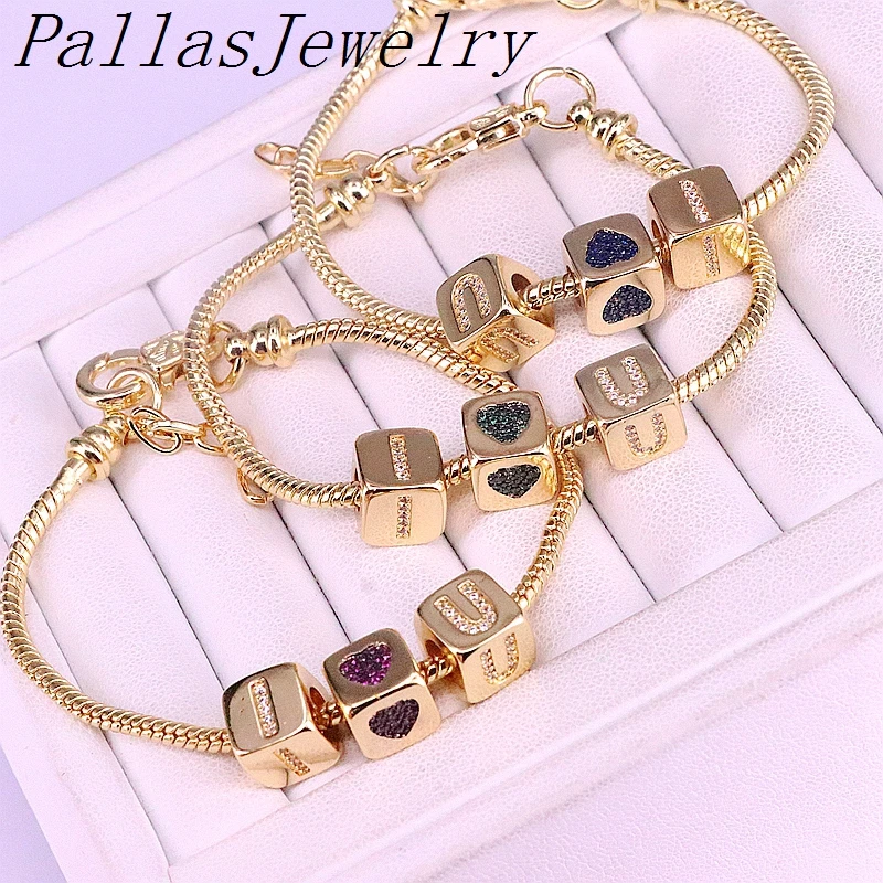 4Pcs Fashion tiny Cube Zircon charms Bracelet Gold color Spacer charms jewelry Metal Chain Bracelet gift for lady
4Pcs Fashion tiny Cube Zircon charms Bracelet Gold color Spacer charms jewelry Metal Chain Bracelet gift for lady
