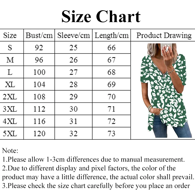2021 Summer Trend Women's V-neck Zipper Loose Women's Short-sleeved Floral Top Short-sleeved T-shirt
2021 Summer Trend Women's V-neck Zipper Loose Women's Short-sleeved Floral Top Short-sleeved T-shirt