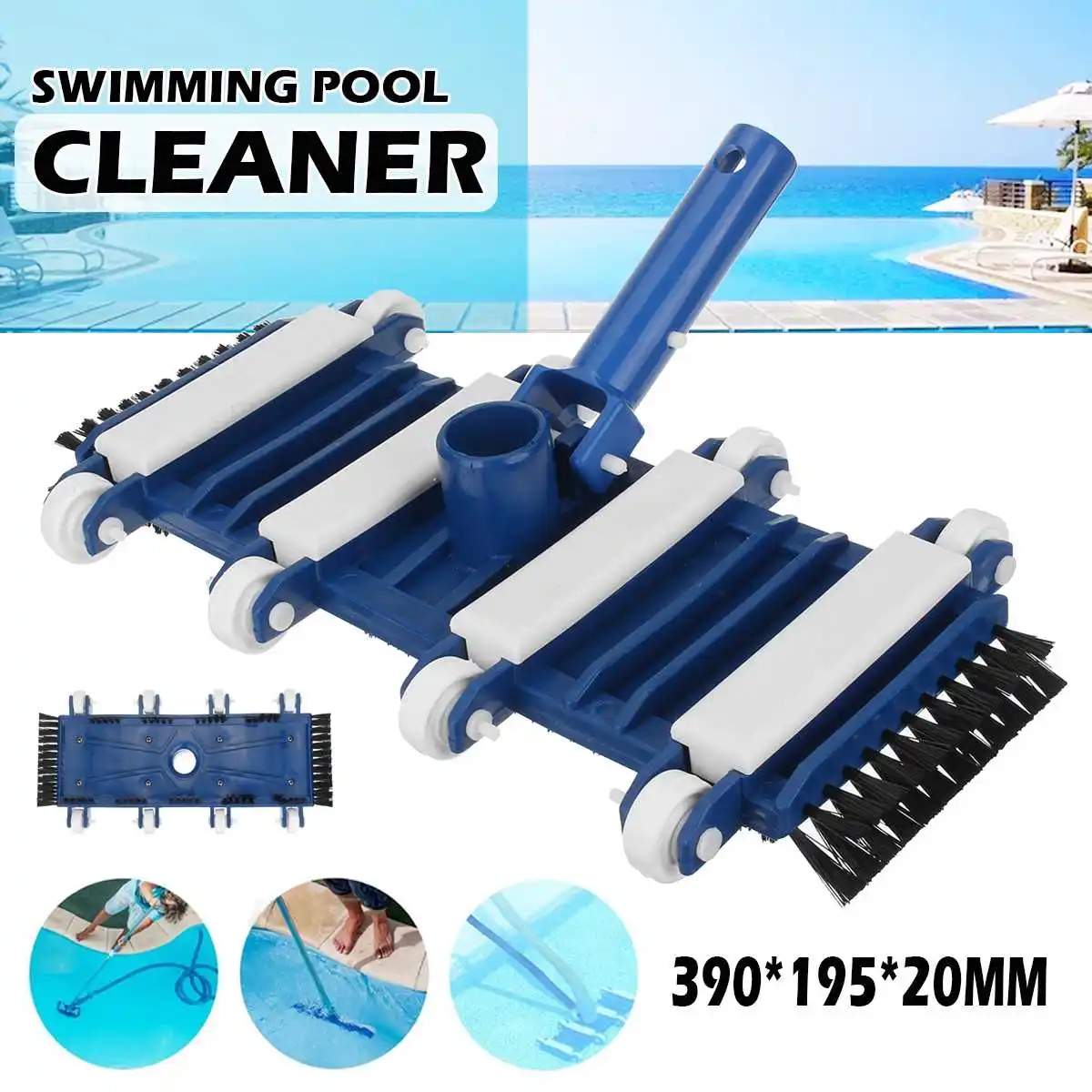 Swimming Pool Vacuum Cleaner Cleaning Tool Kit Suction Spary Jet Cleaner Head with Net for Swimming Pool Spa Pond Fountain
Swimming Pool Vacuum Cleaner Cleaning Tool Kit Suction Spary Jet Cleaner Head with Net for Swimming Pool Spa Pond Fountain