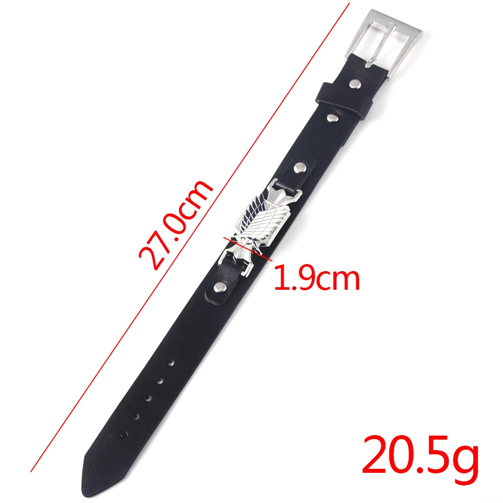 Anime Attack On Titan Bracelet Wings of Liberty Wristband No Kyojin Leather Belt Buckle Bracelet For Women Men Cosplay Gift
Anime Attack On Titan Bracelet Wings of Liberty Wristband No Kyojin Leather Belt Buckle Bracelet For Women Men Cosplay Gift