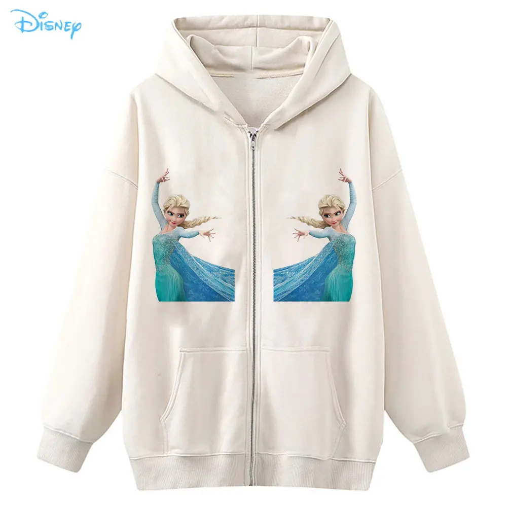Disney Frozen Hoodies Women Vogue White Zip Up Oversized Sweatshirts Female Kawaii Elsa Print Hooded Harajuku Jacket Streetwear
Disney Frozen Hoodies Women Vogue White Zip Up Oversized Sweatshirts Female Kawaii Elsa Print Hooded Harajuku Jacket Streetwear