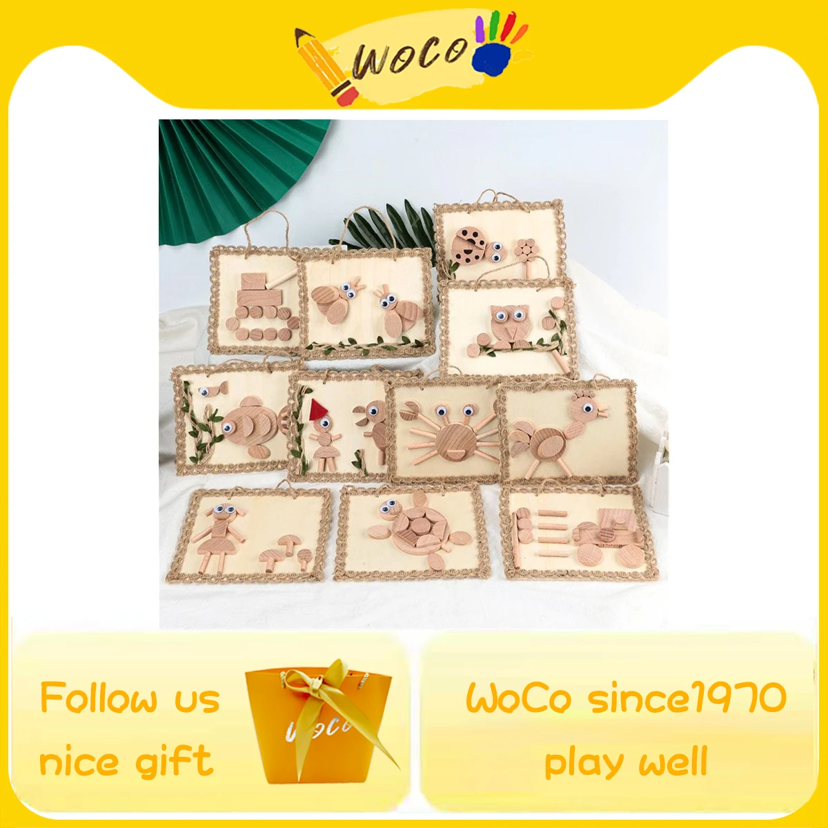 WoCo Kids Montessori Toys Wooden DIY Drawing Picture Puzzle Game Prefab House Children Design Educational Toy For Baby Boys Girl
WoCo Kids Montessori Toys Wooden DIY Drawing Picture Puzzle Game Prefab House Children Design Educational Toy For Baby Boys Girl