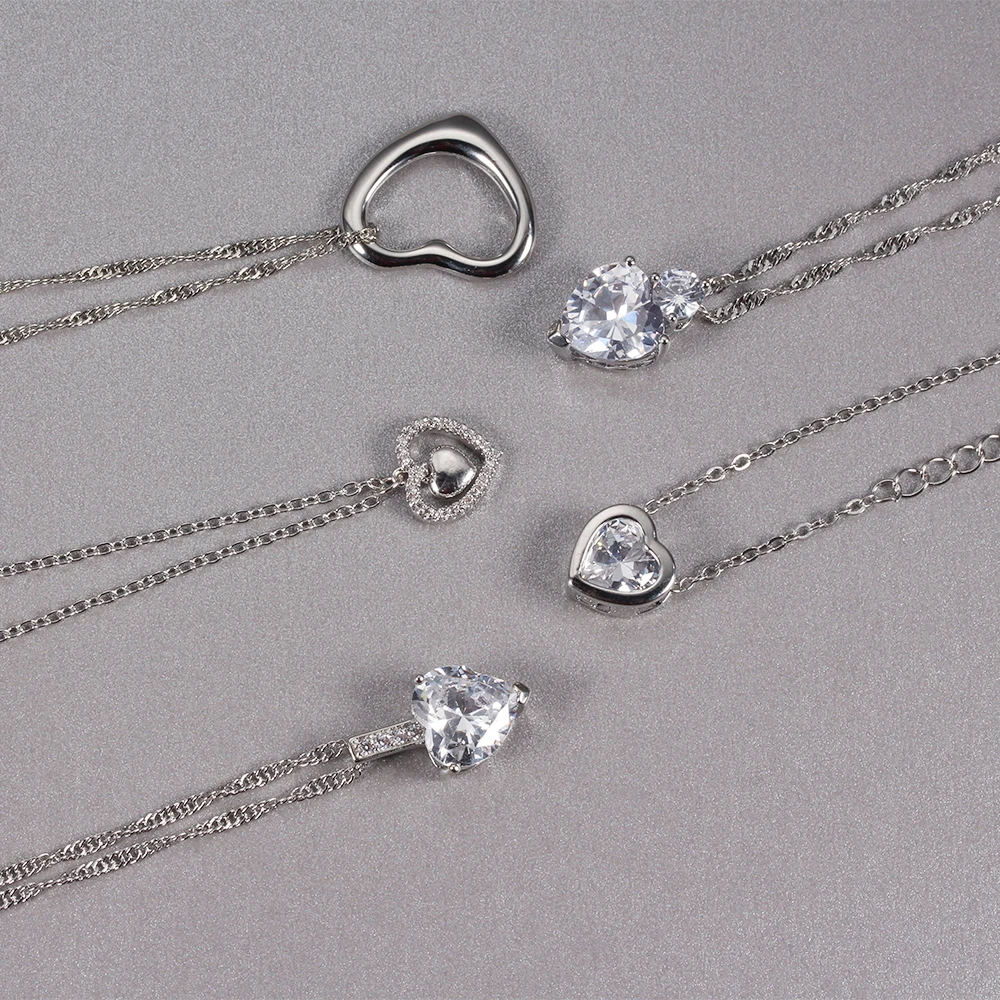 Love Heart Necklaces For Women Silver Plated Simple Fashion Ladies Jewelry Chokers Girlfriend Party Birthday Valentine Gifts
Love Heart Necklaces For Women Silver Plated Simple Fashion Ladies Jewelry Chokers Girlfriend Party Birthday Valentine Gifts
