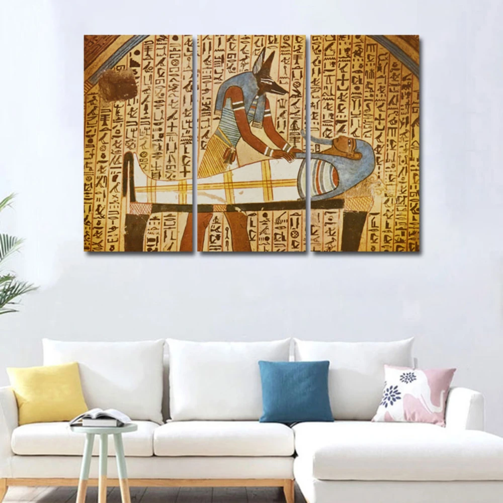 Egyptian pharaoh's dog head mural 3 piece HD Canvas Painting Modern Home Decoration Living Room Wall Decor Picture
Egyptian pharaoh's dog head mural 3 piece HD Canvas Painting Modern Home Decoration Living Room Wall Decor Picture