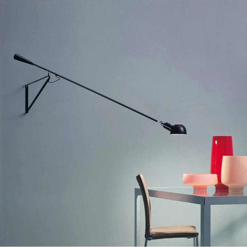 Design Nordic Black White wall lamp Long Rod Rocker Adjustable wall lamp Industrial light living room dining room Wall sconce
Design Nordic Black White wall lamp Long Rod Rocker Adjustable wall lamp Industrial light living room dining room Wall sconce