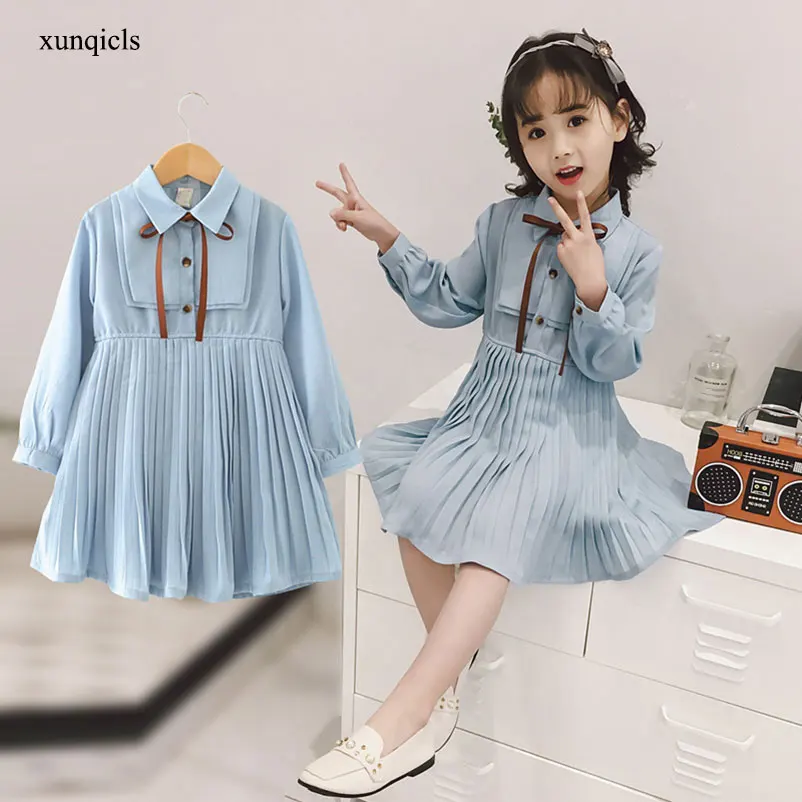 Girls Dresses Baby Long Sleeved Chiffon Dress Preppy Style Children Princess Dresses Kids Girl Clothing
Girls Dresses Baby Long Sleeved Chiffon Dress Preppy Style Children Princess Dresses Kids Girl Clothing