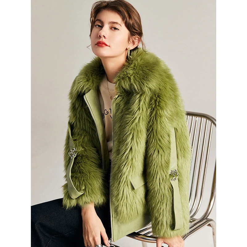 Green Shearling Jacket Chaquetas Mujer De Moda 2020 Invierno Thick Warm Fur Women Coats and Jackets Winter Wool Blends
Green Shearling Jacket Chaquetas Mujer De Moda 2020 Invierno Thick Warm Fur Women Coats and Jackets Winter Wool Blends