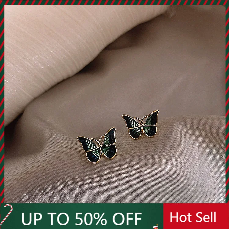 French Oil Painting Style Butterfly Small Earrings Needle Earrings for women Temperament Simple Earrings Jewelry
French Oil Painting Style Butterfly Small Earrings Needle Earrings for women Temperament Simple Earrings Jewelry