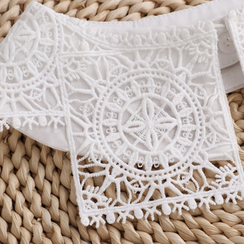 Chiffon Fake Collar Shawl Double Layer Lace Half Shirt Necklace Mini Capelet M7DD 
Chiffon Fake Collar Shawl Double Layer Lace Half Shirt Necklace Mini Capelet M7DD