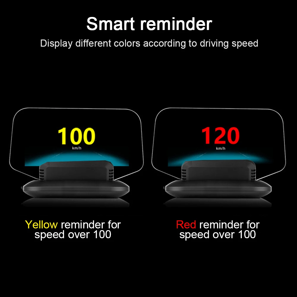 C1 HUD Car Head Up Display OBD2 GPS Mirror Digital Speed Projector Computer Speedometer Overspeed Voltage Water Temp Oil Warning
C1 HUD Car Head Up Display OBD2 GPS Mirror Digital Speed Projector Computer Speedometer Overspeed Voltage Water Temp Oil Warning