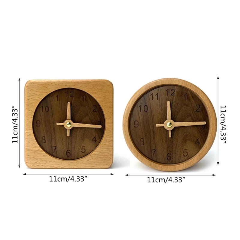 Natural Wood Square/Round Desktop Alarm Clock Creative Simple Design Wooden Table Timing Equipment Living Room Home
Natural Wood Square/Round Desktop Alarm Clock Creative Simple Design Wooden Table Timing Equipment Living Room Home