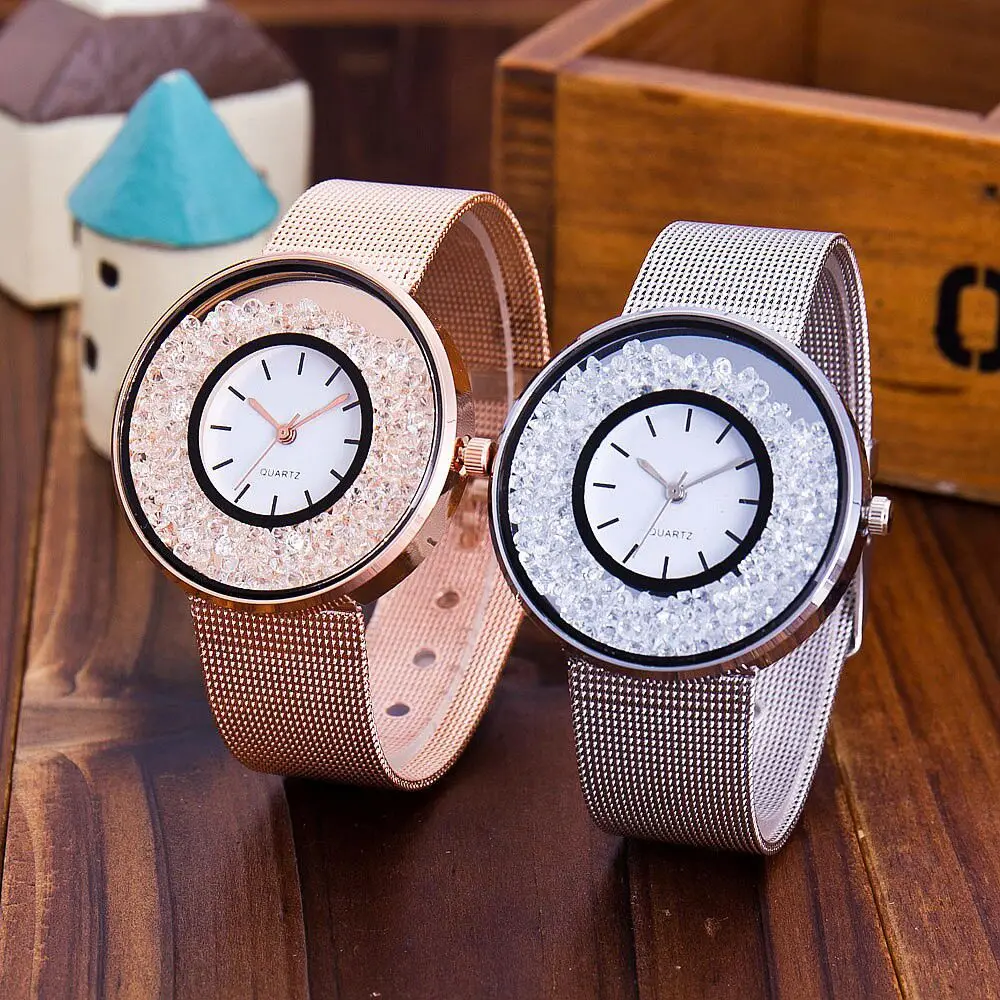 Women Watches New Fashion Stainless Steel Band Ladies Watch Quartz Wristwatch Luxury Rolling Rhinestone Clock Relogio Feminino
Women Watches New Fashion Stainless Steel Band Ladies Watch Quartz Wristwatch Luxury Rolling Rhinestone Clock Relogio Feminino