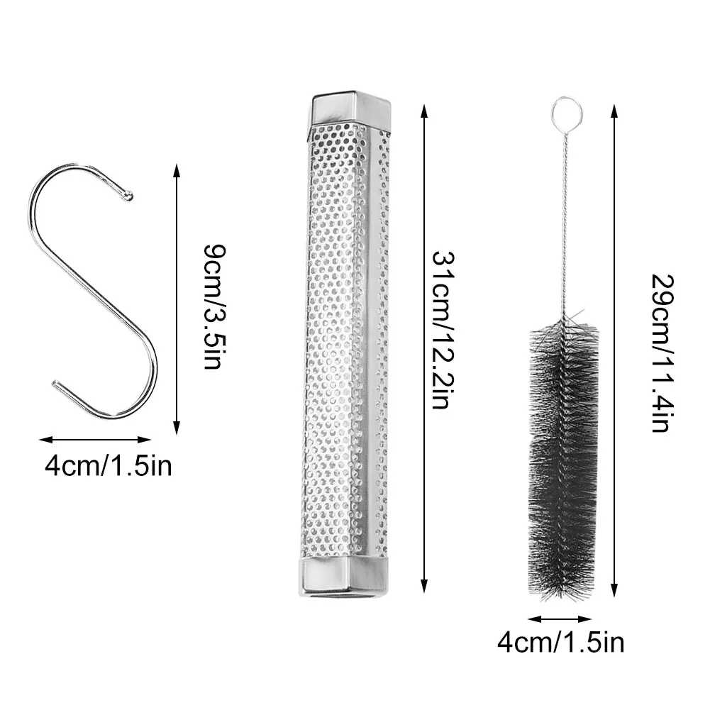 BBQ Smoker Box Wood Chips For Outdoor Charcoal Gas Barbecue Grill Meat Infused Smoke Flavor Accessories 12inches Smoker Box
BBQ Smoker Box Wood Chips For Outdoor Charcoal Gas Barbecue Grill Meat Infused Smoke Flavor Accessories 12inches Smoker Box