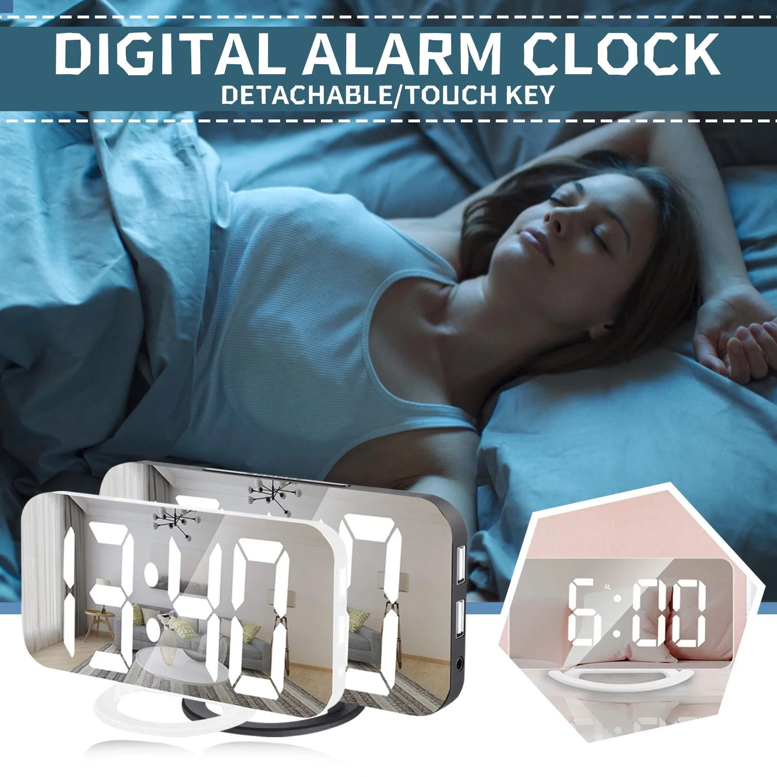 Led Multifunctional Mirror Desktop Automatic Photosensitive Electronic Clock Charging Digital Alarm Clock 2021 New Brand
Led Multifunctional Mirror Desktop Automatic Photosensitive Electronic Clock Charging Digital Alarm Clock 2021 New Brand