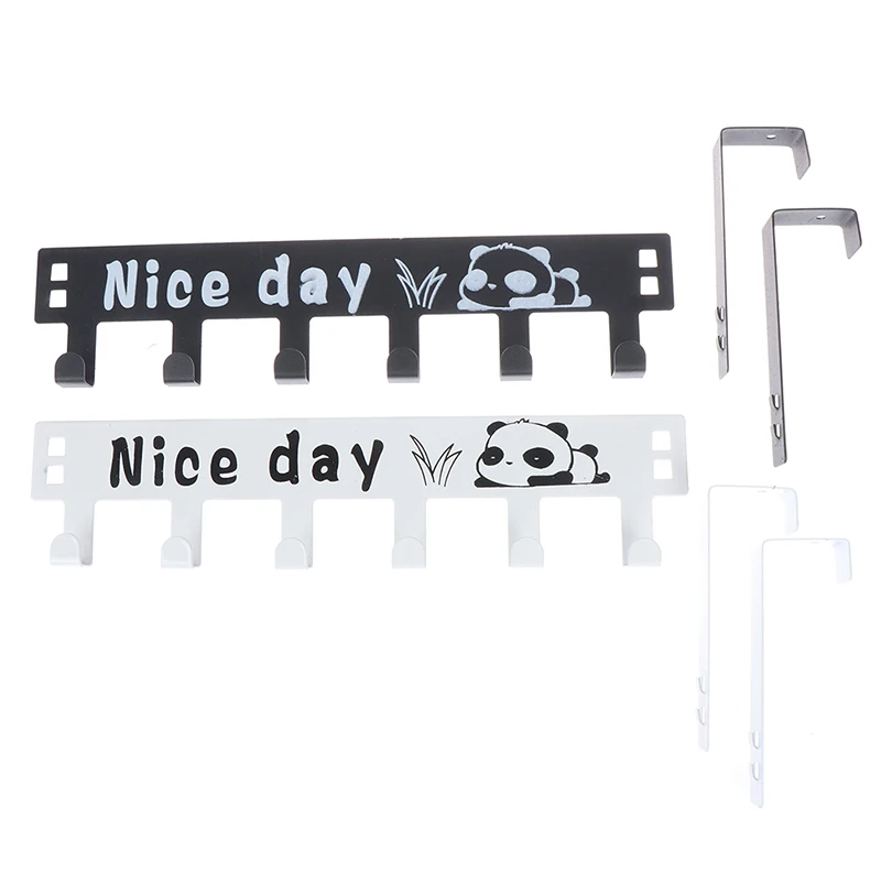 Over-The-Door Hook Rack Panda Pattern Metal Hanger Wrought Iron Storage Holder Elegant Design Hanging Coat Hat Towel Bag Rack
Over-The-Door Hook Rack Panda Pattern Metal Hanger Wrought Iron Storage Holder Elegant Design Hanging Coat Hat Towel Bag Rack