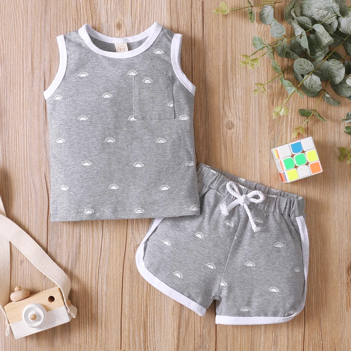 Infant Baby Girls Boys Clothes Set Cotton Sleeveless Sun Printed Top Shorts Toddler Girl Boy Outfits Summer Newborn Clothing Set
Infant Baby Girls Boys Clothes Set Cotton Sleeveless Sun Printed Top Shorts Toddler Girl Boy Outfits Summer Newborn Clothing Set