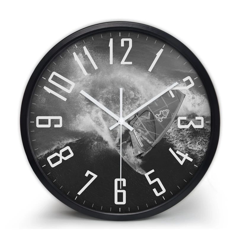 Sailing race wall clock, creative wave wall clock, silent wall clock for bedroom, living room and office
Sailing race wall clock, creative wave wall clock, silent wall clock for bedroom, living room and office