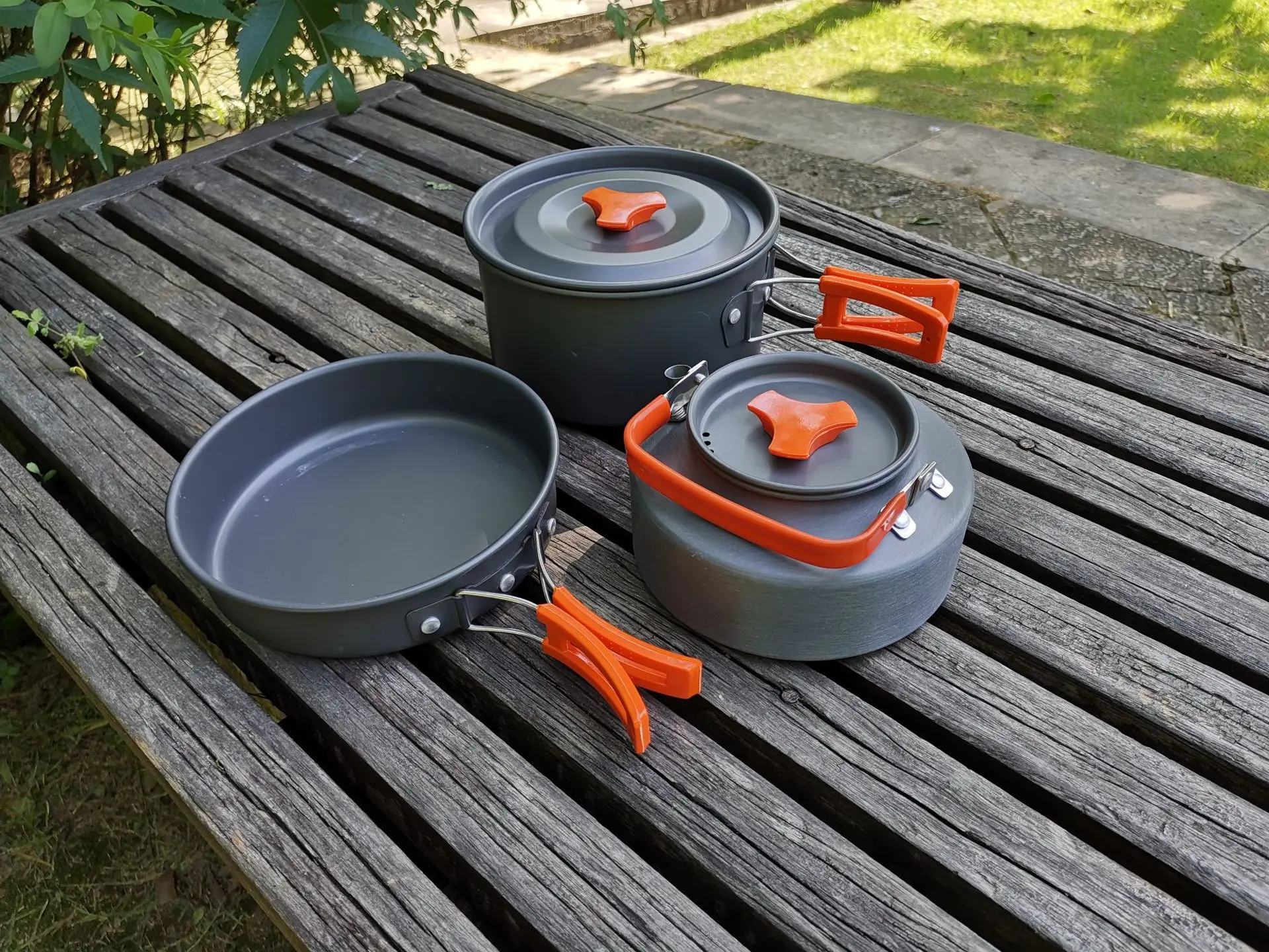 2-3 Person Outdoor Camping Portable Tableware Kettle Fry Pan Pot Cooking Travel Picnic Set
2-3 Person Outdoor Camping Portable Tableware Kettle Fry Pan Pot Cooking Travel Picnic Set