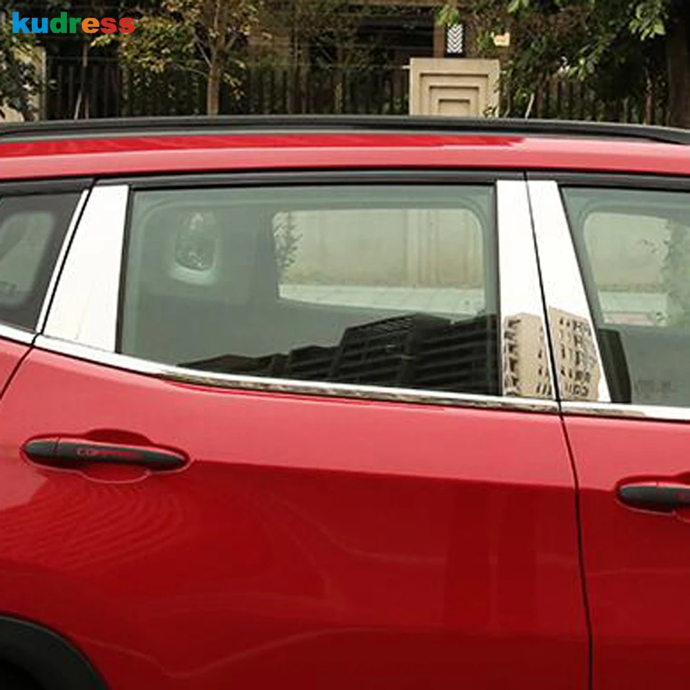 Для Jeep Compass 2017 2018 2019 2020 2021 Нержавеющая сталь окна центральной стойки накладка B Столбы пост полоса автомобильные аксессуары
Для Jeep Compass 2017 2018 2019 2020 2021 Нержавеющая сталь окна центральной стойки накладка B Столбы пост полоса автомобильные аксессуары