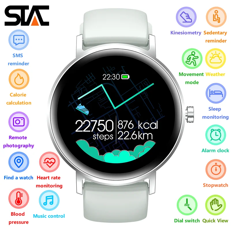 Women Smart Watch S27 Bluetooth 5.0 Smartwatch Call Reminder Heart Rate Monitoring Alarm Clock for IOS
Women Smart Watch S27 Bluetooth 5.0 Smartwatch Call Reminder Heart Rate Monitoring Alarm Clock for IOS
