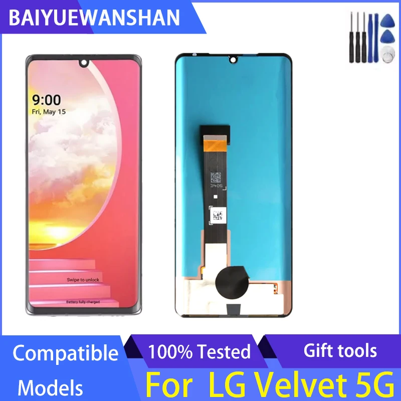 Оригинальный Для LG Velvet 5G G9 G900 LM-G900N, ЖК-дисплей, деталь для замены 
Оригинальный Для LG Velvet 5G G9 G900 LM-G900N, ЖК-дисплей, деталь для замены