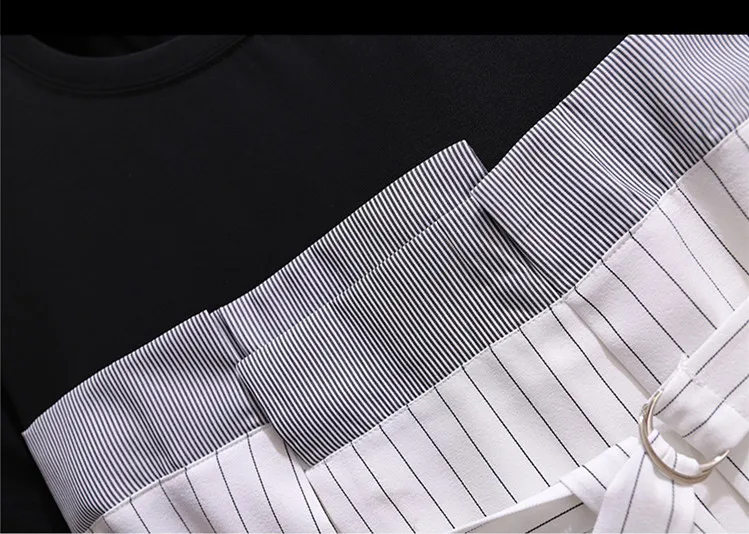 M-4xl 2021 Summer Office Elegant Striped Two Piece Sets Women Plus Size Belted Tops + Ankle-length Pants Suits Workwear Sets
M-4xl 2021 Summer Office Elegant Striped Two Piece Sets Women Plus Size Belted Tops + Ankle-length Pants Suits Workwear Sets