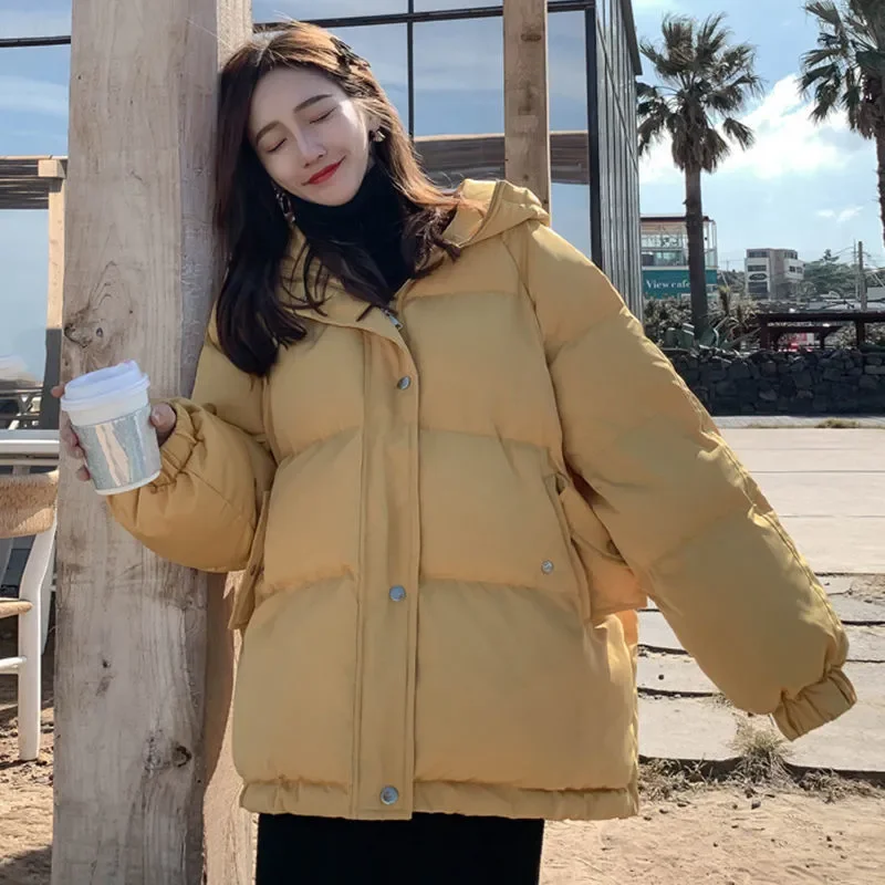 2022Winter New Cotton-Padded Jacket Women Style Student Down Coat Lady Parkas Female Hooded Loose Outerwear Ladies 383
2022Winter New Cotton-Padded Jacket Women Style Student Down Coat Lady Parkas Female Hooded Loose Outerwear Ladies 383