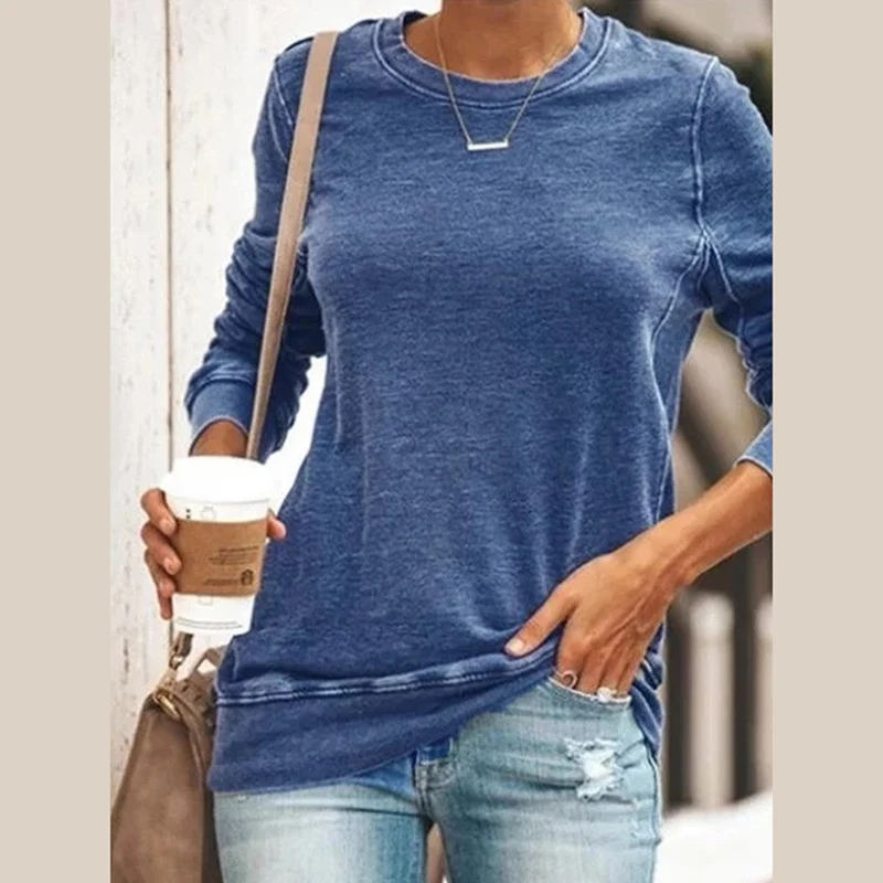 Plus Size 5XL Spring and Autumn Fashion Shirts for Women Round Neck Long Sleeve Graphic T-shirts Solid Color Vintage Streetwear
Plus Size 5XL Spring and Autumn Fashion Shirts for Women Round Neck Long Sleeve Graphic T-shirts Solid Color Vintage Streetwear