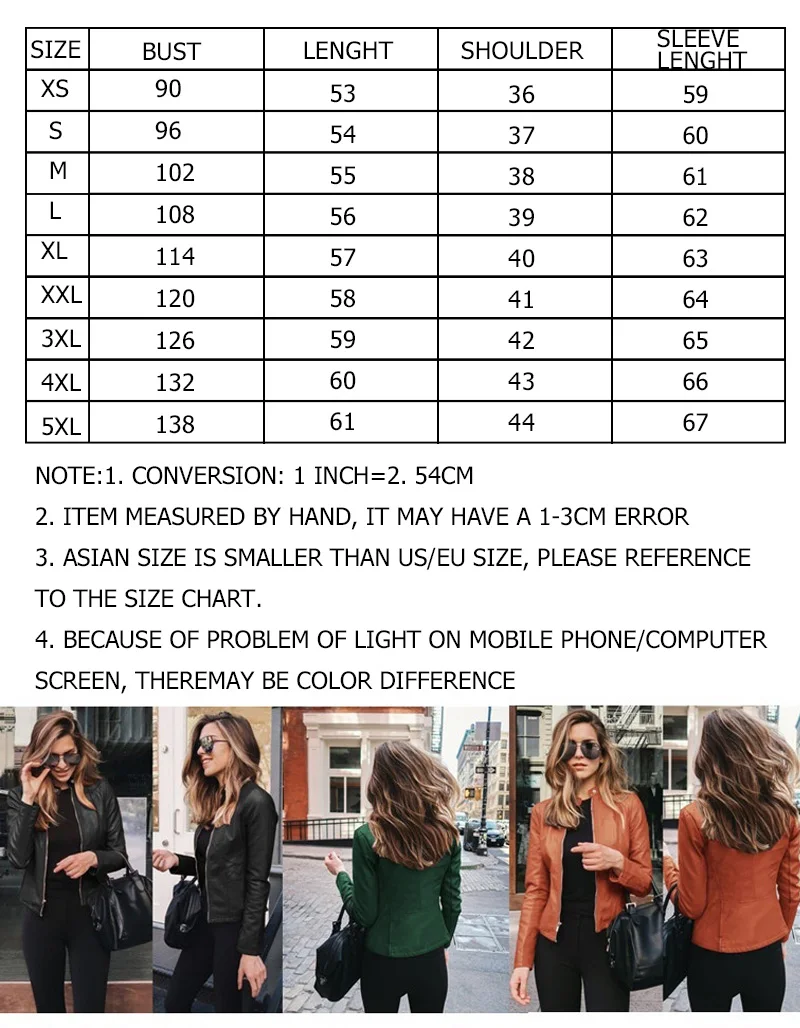 PU Leather Jacket Women 2020 Bomber Zipper Autumn Motorcycle Biker Jacket Outwear Casual Korean Streetwear Slim Coat Plus Size
PU Leather Jacket Women 2020 Bomber Zipper Autumn Motorcycle Biker Jacket Outwear Casual Korean Streetwear Slim Coat Plus Size