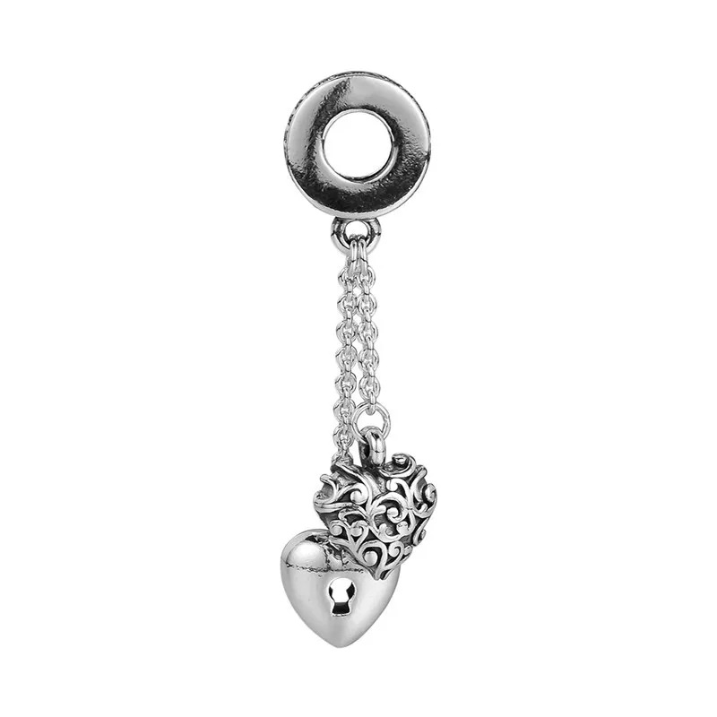 Love Lock & Heart Chain Pendant 925 Sterling Silver Charms for Women Bracelets DIY Jewelry Long Chain Dangle for Jewelry Making
Love Lock & Heart Chain Pendant 925 Sterling Silver Charms for Women Bracelets DIY Jewelry Long Chain Dangle for Jewelry Making