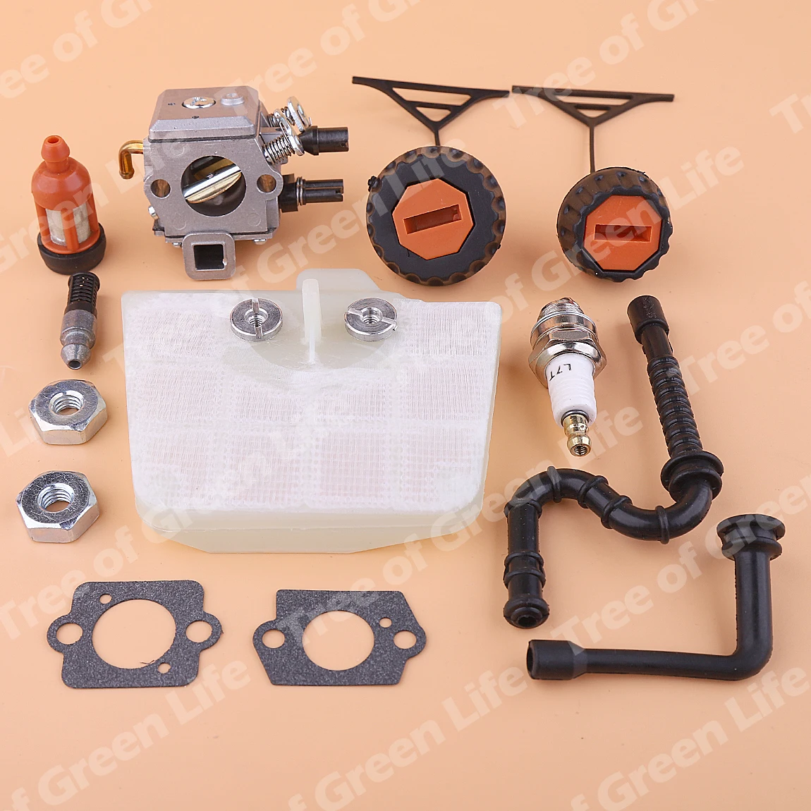Карбюратор для Stihl 034 036 MS340 MS360, воздушный топливный масляный фильтр, линейная крышка, фотоэлемент, набор свечей зажигания, бензопила
Карбюратор для Stihl 034 036 MS340 MS360, воздушный топливный масляный фильтр, линейная крышка, фотоэлемент, набор свечей зажигания, бензопила