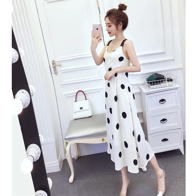 Summer 2021 New Arrival French Polka Dot Dress Temperament Waist Waist Was Thin Sexy Backless Suspenders Leeveless Dress Zaraing
Summer 2021 New Arrival French Polka Dot Dress Temperament Waist Waist Was Thin Sexy Backless Suspenders Leeveless Dress Zaraing