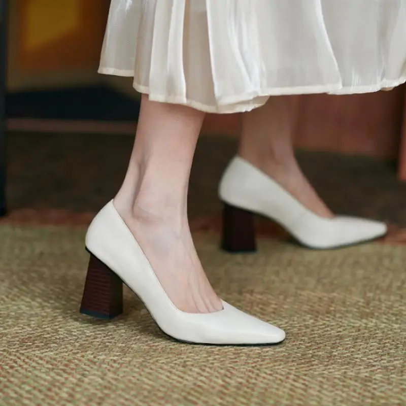 Rizabina Size 34-43 Women Real Leather High Heel Shoes Fashion Office Lady Square Toe Pumps Heels Weeding Shoes Heels Footwear
Rizabina Size 34-43 Women Real Leather High Heel Shoes Fashion Office Lady Square Toe Pumps Heels Weeding Shoes Heels Footwear