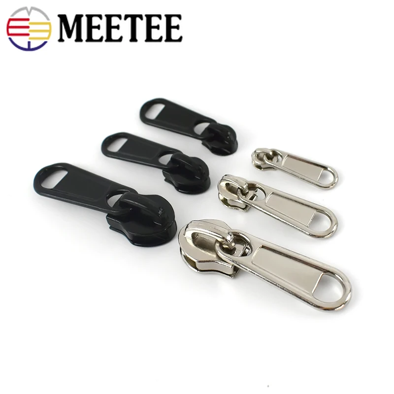 Meetee 50pcs 3# 5# Zipper Silder for Nylon Zips Head Jacket Bags Zip Repair Kit DIY Custom Coat Luggage Tent Puller Accessories
Meetee 50pcs 3# 5# Zipper Silder for Nylon Zips Head Jacket Bags Zip Repair Kit DIY Custom Coat Luggage Tent Puller Accessories