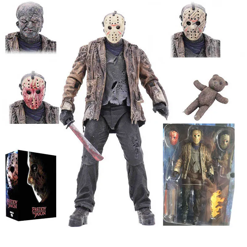 18cm 2019 New Type Original NECA Freddy vs Jason FVJ Ultimate Jason Voorhees Action Figure Toy Doll Christmas Birthday Gift
18cm 2019 New Type Original NECA Freddy vs Jason FVJ Ultimate Jason Voorhees Action Figure Toy Doll Christmas Birthday Gift
