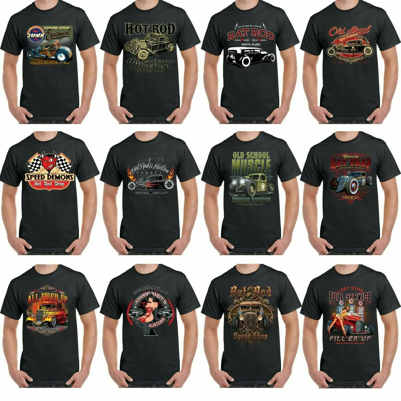 Vintage Hot Rat Rod American Rockabilly Classic V8 Car T Shirt. Summer Cotton Short Sleeve O-Neck Men's T Shirt New S-3XL
Vintage Hot Rat Rod American Rockabilly Classic V8 Car T Shirt. Summer Cotton Short Sleeve O-Neck Men's T Shirt New S-3XL