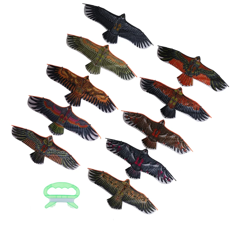 1.1m Flat Eagle Kite With 30 Meter Line Children Flying Bird Kites Windsock Outdoor Toys Garden Cloth For Kids Gift | Игрушки и хобби