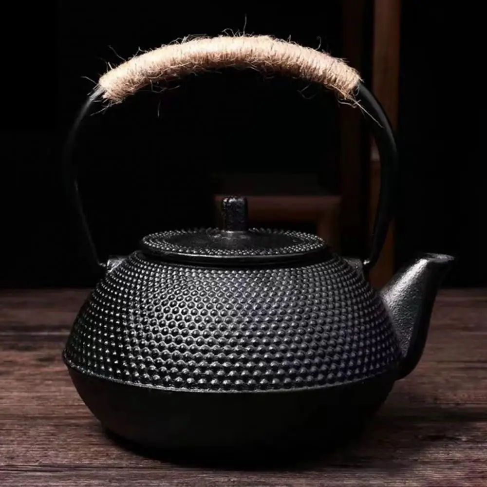 

Железный чайник в китайском традиционном стиле с заварником из нержавеющей стали, чугунный чайник, чайник для кипячения воды, зеленого чая