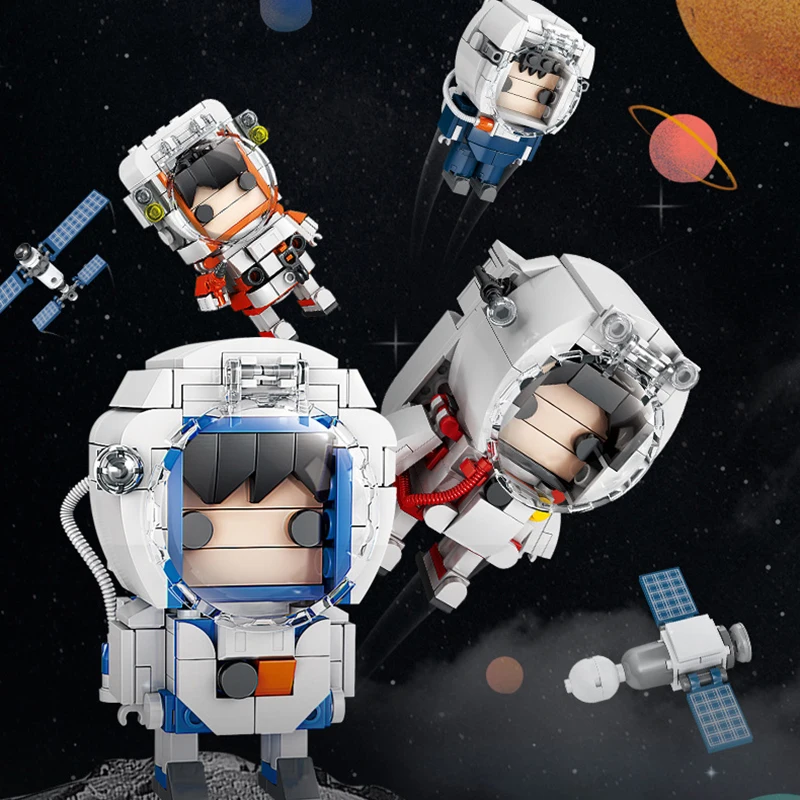 Creative Outer Space Astronaut Brickheadz Building Blocks Shuttle Saturn V Rocket Model Lunar Lander Spaceship Figures Kids Toys
Creative Outer Space Astronaut Brickheadz Building Blocks Shuttle Saturn V Rocket Model Lunar Lander Spaceship Figures Kids Toys
