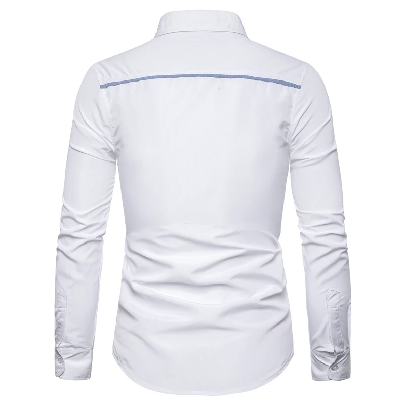 Mandarin Collar Men Shirt Solid Long Sleeve Casual Shirts Business Social White Dress Plus Size Camisas Cotton Men's Top Clothes
Mandarin Collar Men Shirt Solid Long Sleeve Casual Shirts Business Social White Dress Plus Size Camisas Cotton Men's Top Clothes