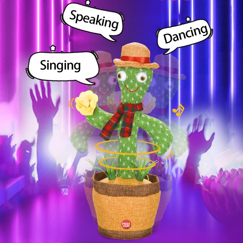 Electronic Cactus Toy Shake Dancing Singing Battery Version Mimicking Toys Funny Early Education Toy for Children
Electronic Cactus Toy Shake Dancing Singing Battery Version Mimicking Toys Funny Early Education Toy for Children