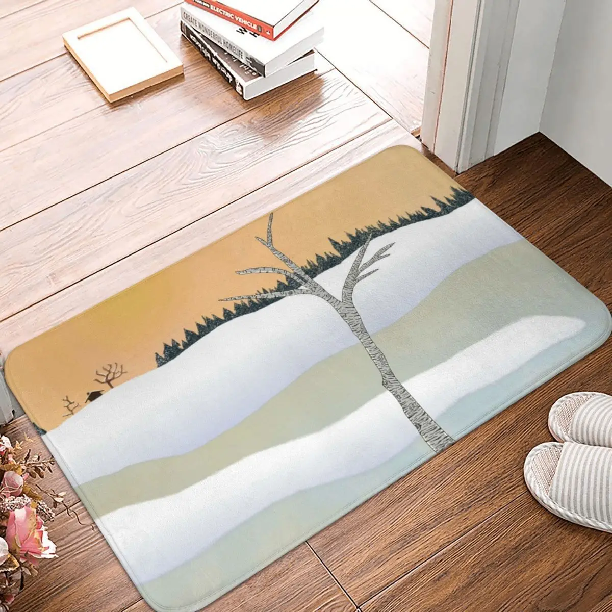 Quiet Winter Landscape Doormat Rug carpet Mat Footpad Anti-slip Water oil proofEntrance Kitchen Bedroom balcony Cartoon
Quiet Winter Landscape Doormat Rug carpet Mat Footpad Anti-slip Water oil proofEntrance Kitchen Bedroom balcony Cartoon