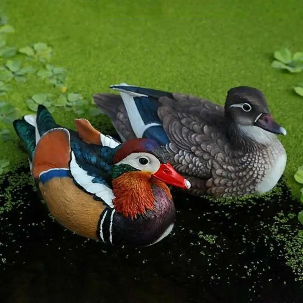 Reusable Beauty Adding Vitality Mandarin Ducks Sculpture Long Lasting Mandarin Ducks Ornament Realistic for Tank
Reusable Beauty Adding Vitality Mandarin Ducks Sculpture Long Lasting Mandarin Ducks Ornament Realistic for Tank